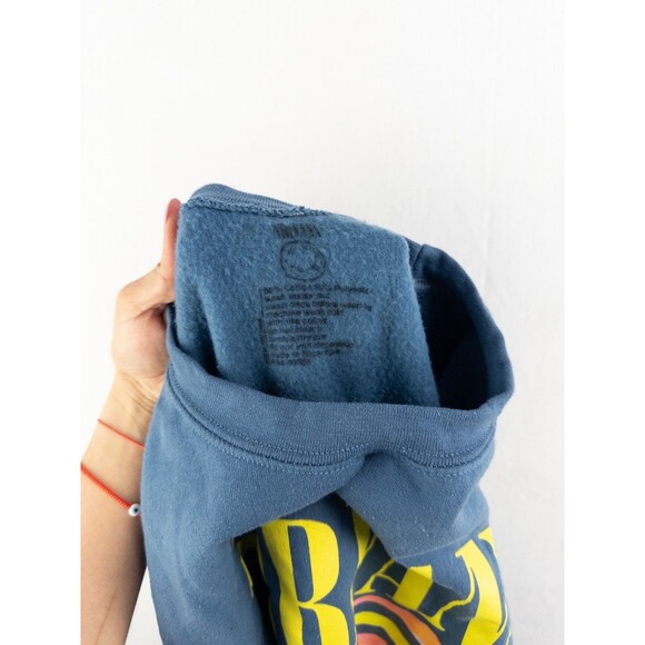 Nirvana‎ Sweater Mens Large Blue Smiley Face Logo Sweatshirt Pullover - Picture 3 of 6
